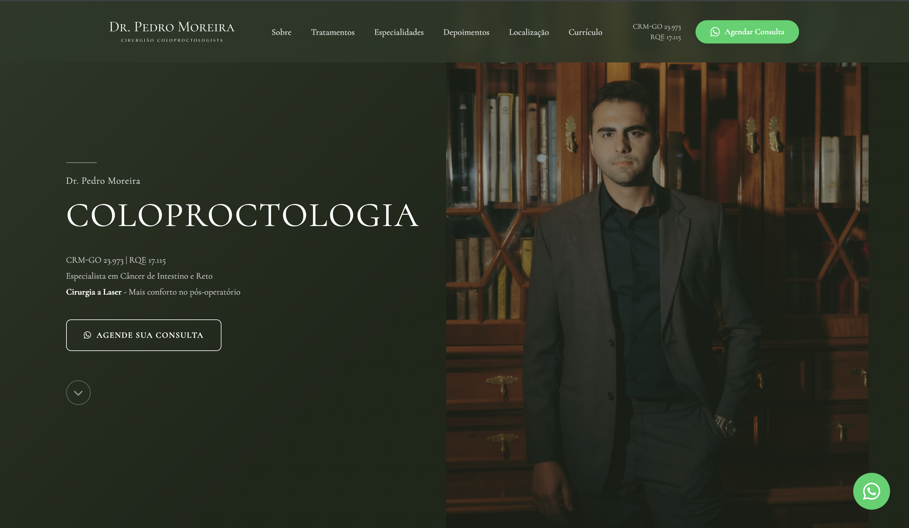 Preview do site do Dr. Pedro Moreira